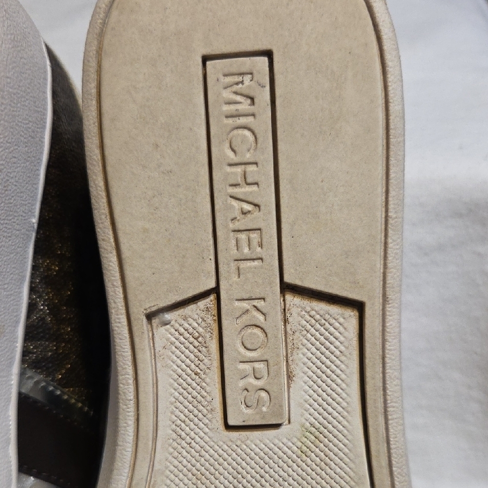 Michael Kors Women's Monogram Black Sneakers - Picture 8 of 8